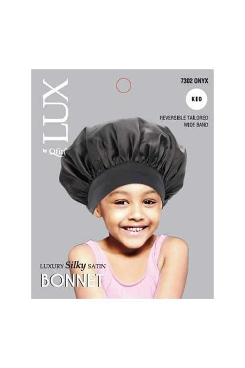 Kid Silk Bonnet (6Pc): Onyx Qfitt7302