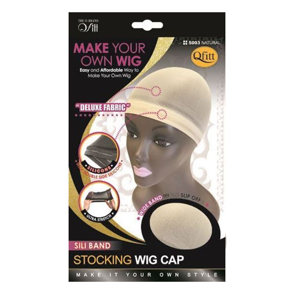 Sili Band Stocking Wig Cap : Natural Qfitt5003