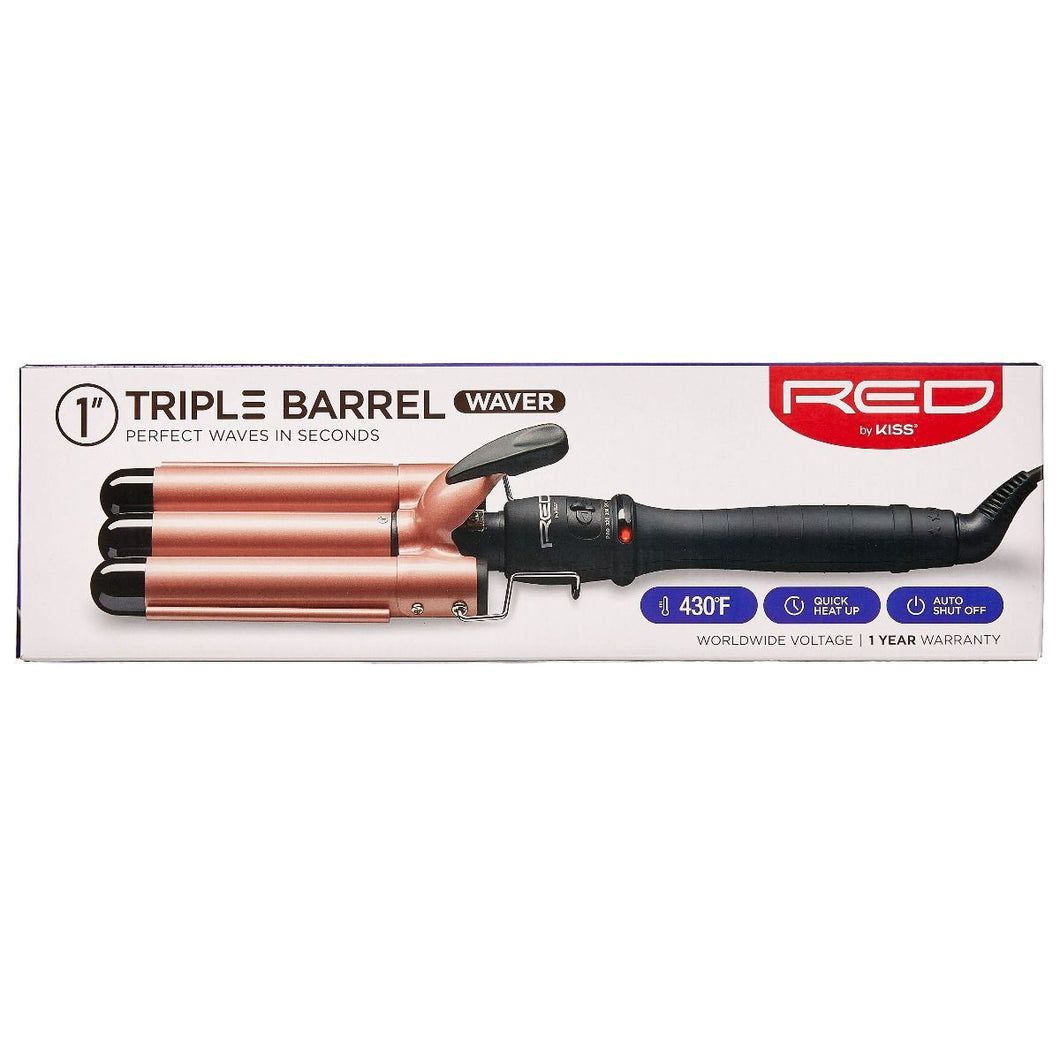 Red by KISS Triple Barrel Waver 1