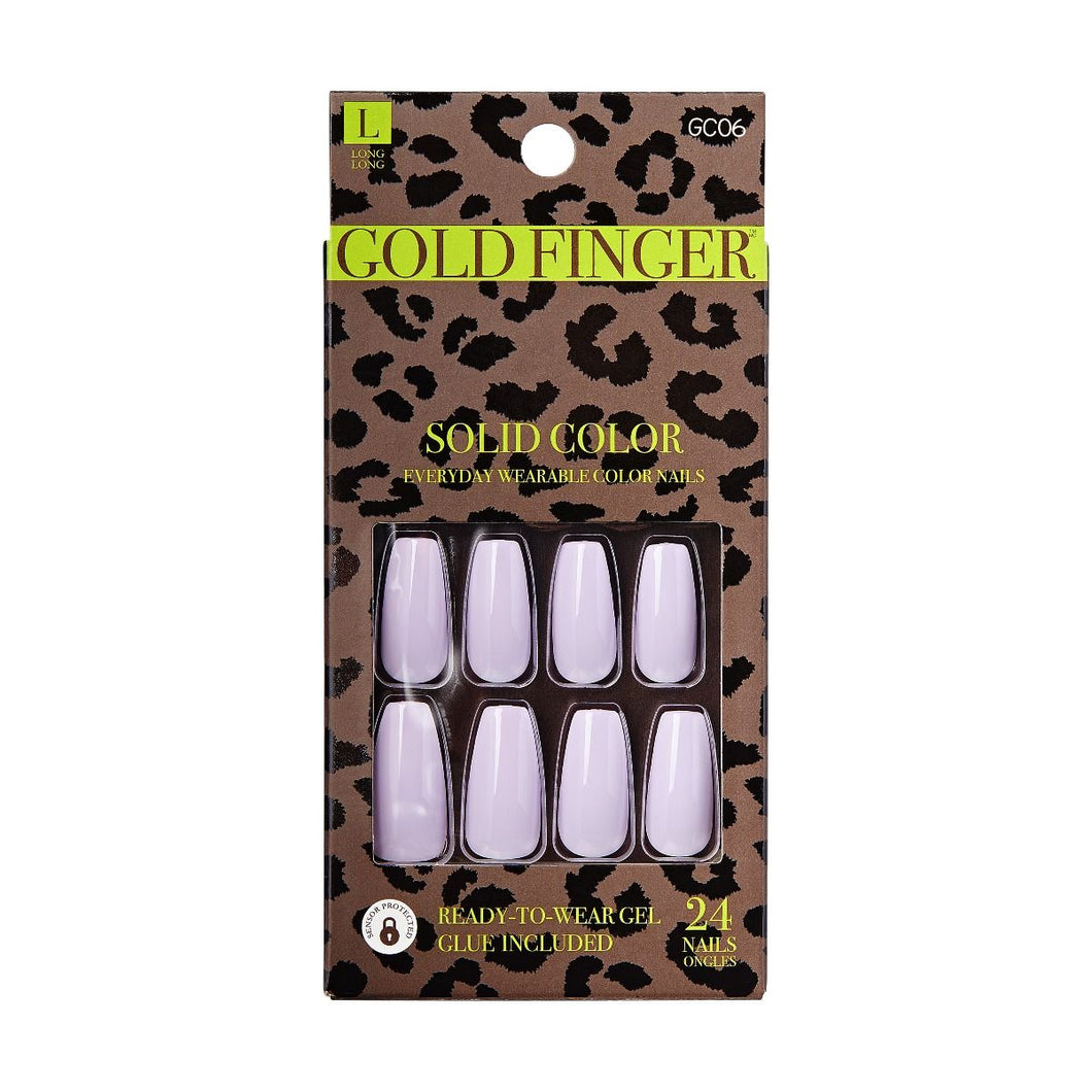 KISS Gold Finger Solid Colors - Lavender GC06