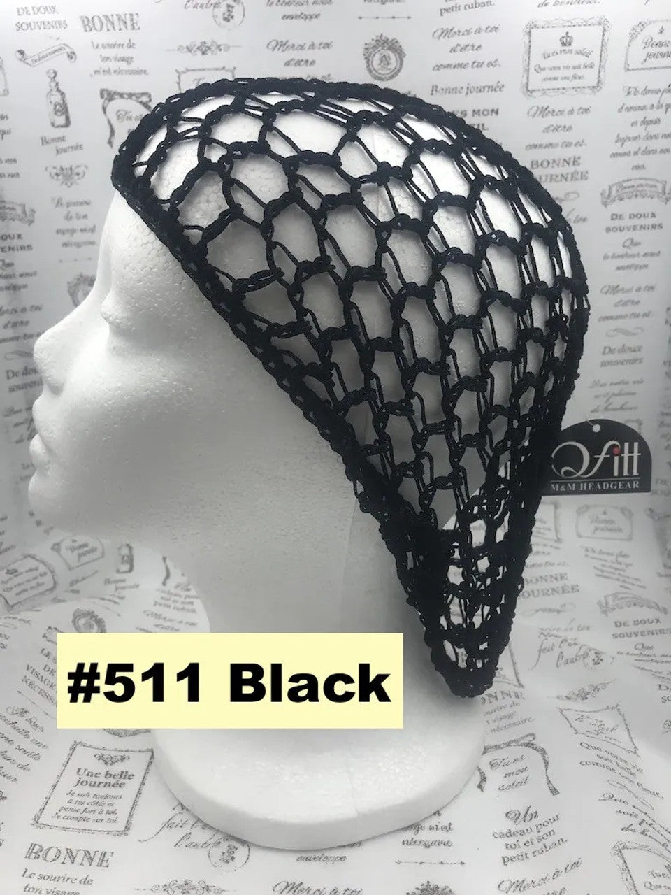 Thick Hair Net Black Qfitt 511