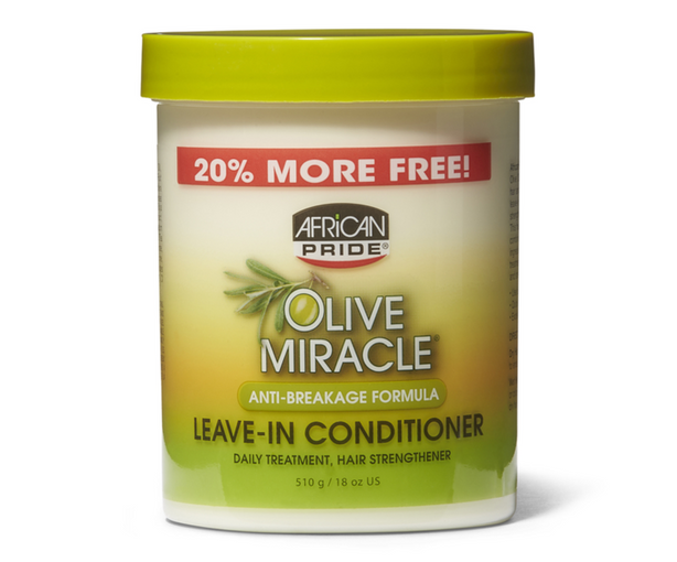 African Pride Olive Miracle Leave-In Conditioner 18 oz. Jar