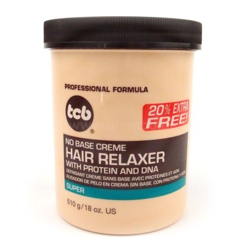 TCB No Base Creme Hair Relaxer Regular Bonus 18oz