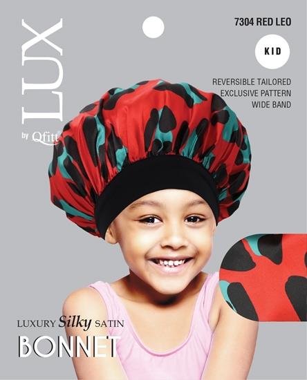 Kid Silk Pattern Bonnet (6Pc): Leopard Qfitt7304