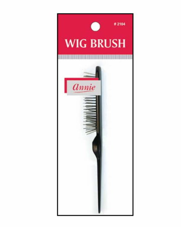 Metal Wire Wig Brush W/O Ball Tips Asst Color Annie 2104